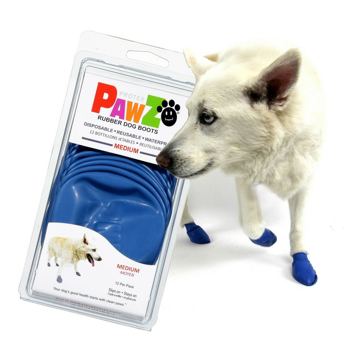 Boots Pawz Dog 12 Units Blue Size M-0