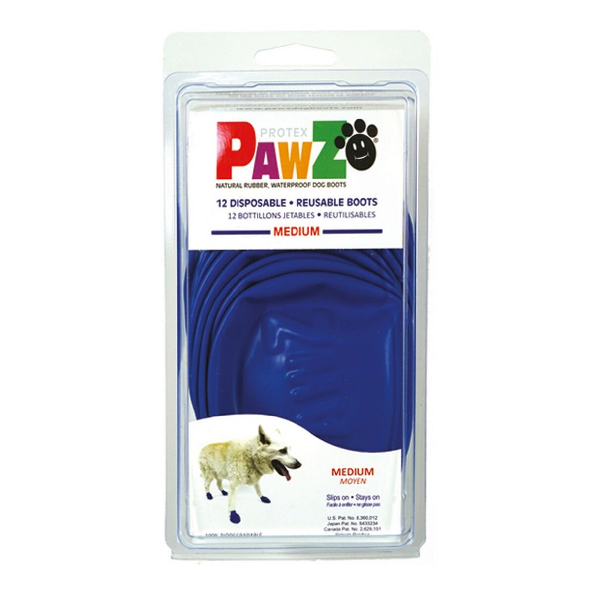 Boots Pawz Dog 12 Units Blue Size M-1
