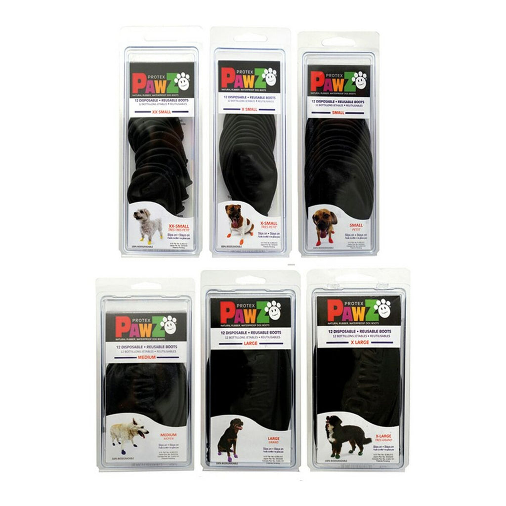 Boots Pawz Dog 12 Units Black Size XL-1