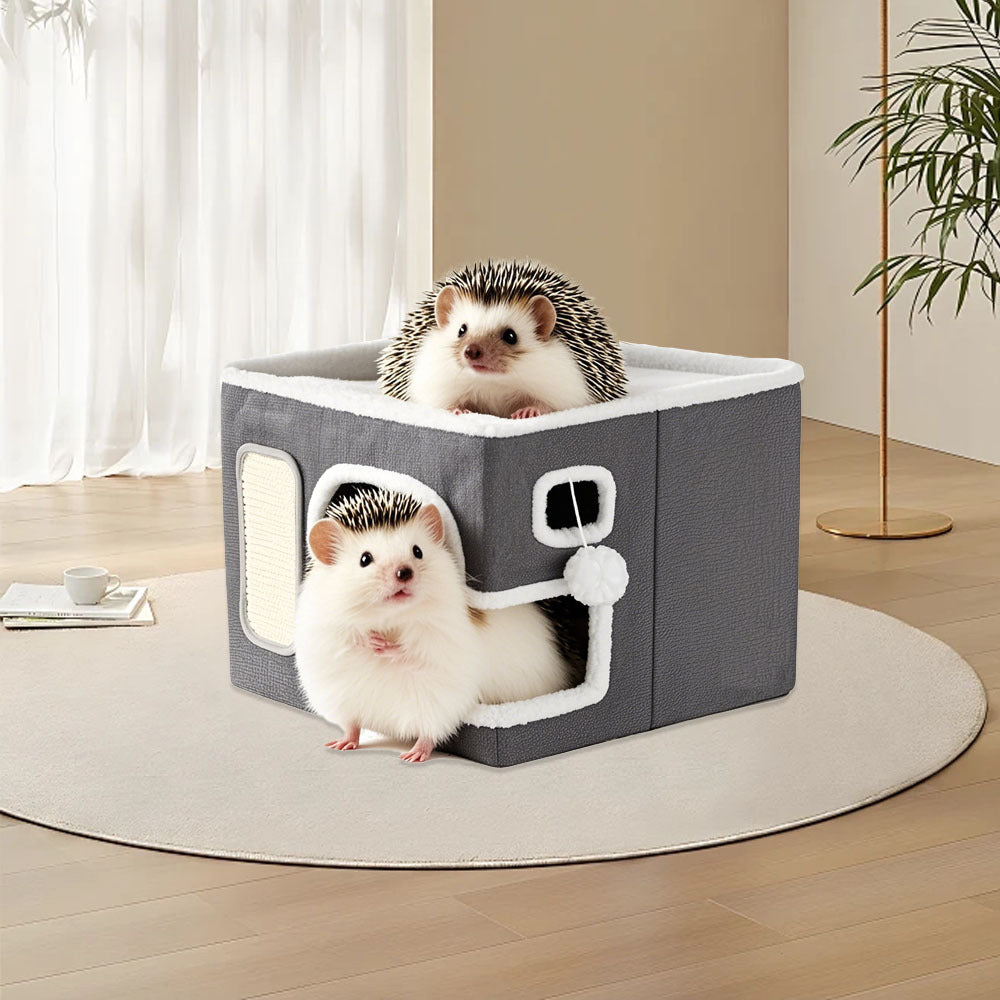 Multi-Level Hideaway Bed for Small Pets-1