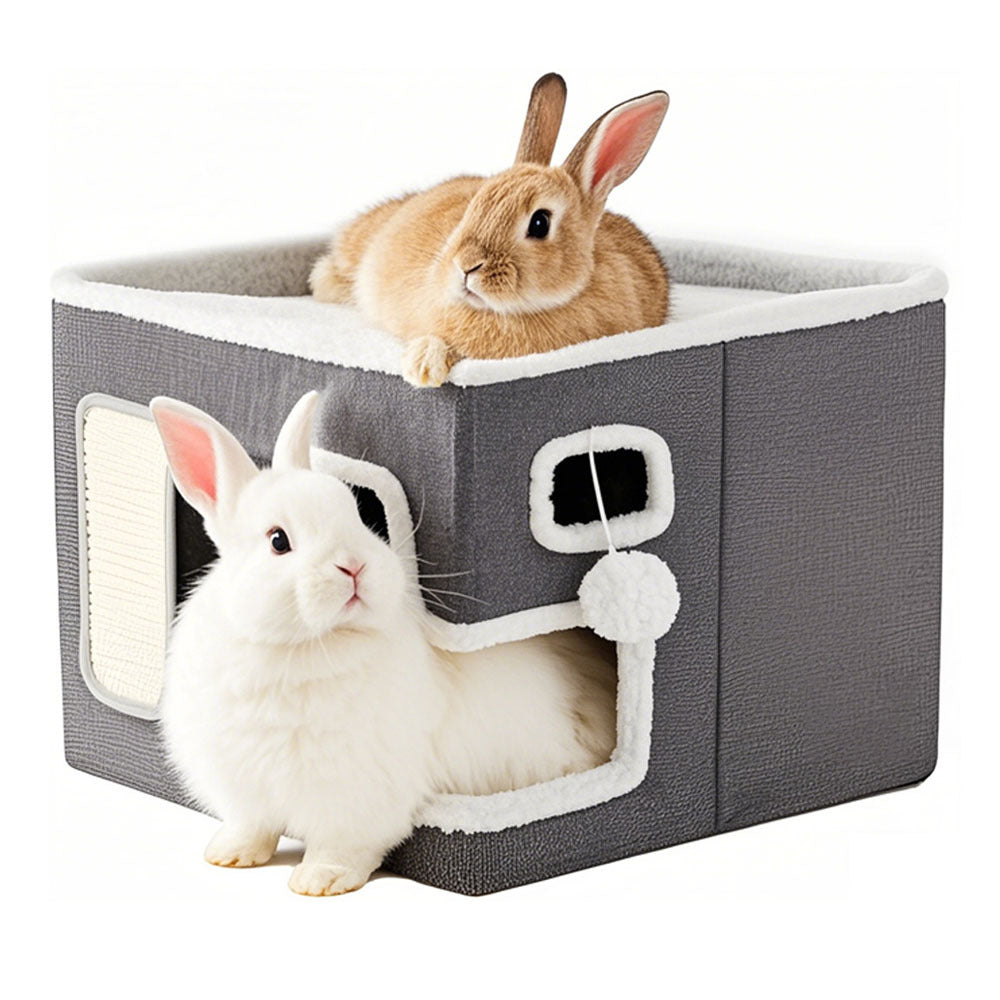 Multi-Level Hideaway Bed for Small Pets-0