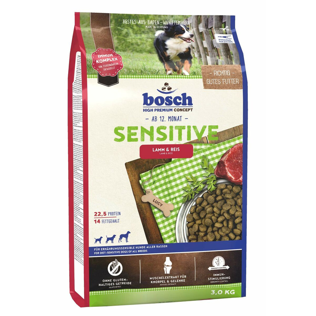 Fodder BOSCH Sensitive Adult Lamb Rice 3 Kg-0
