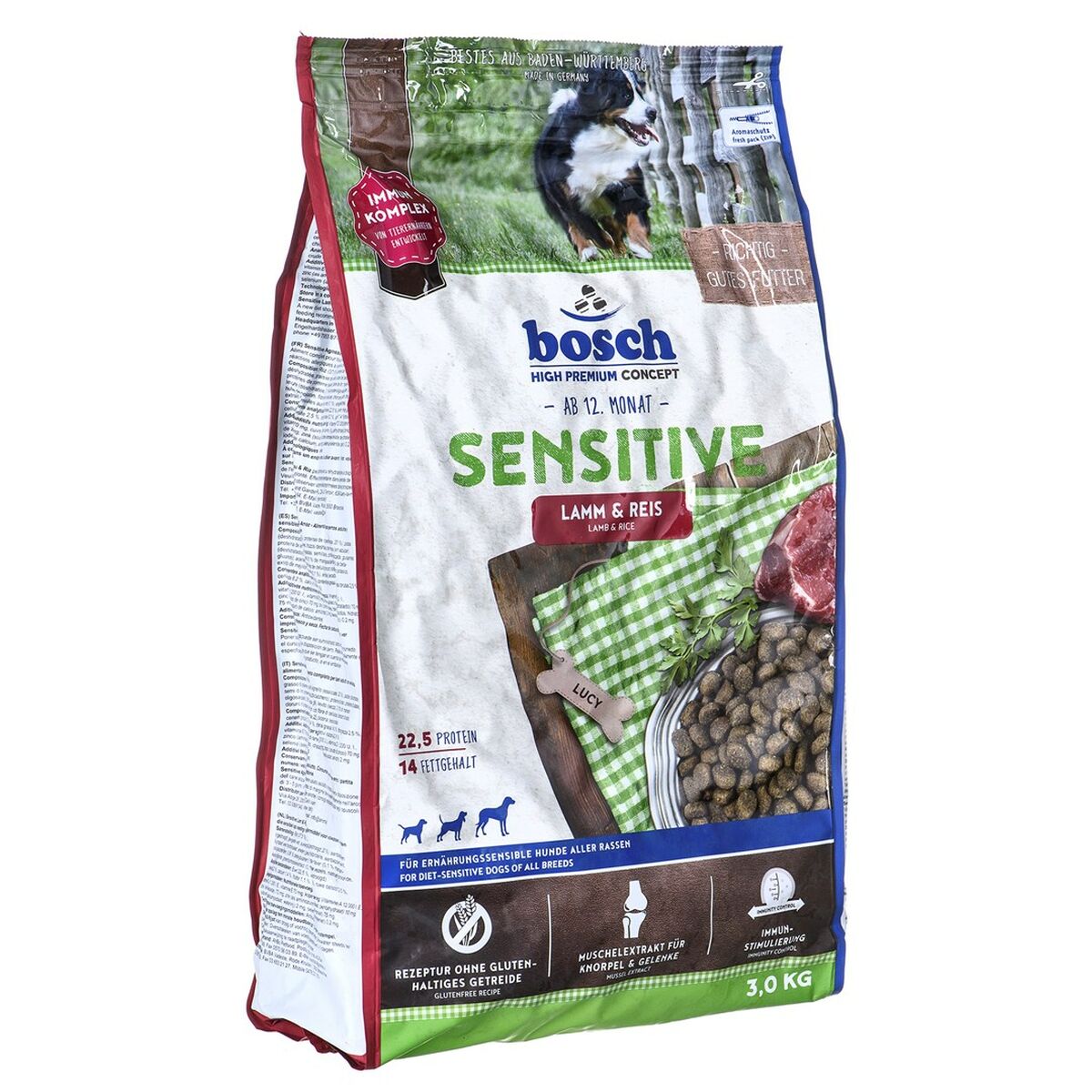 Fodder BOSCH Sensitive Adult Lamb Rice 3 Kg-1