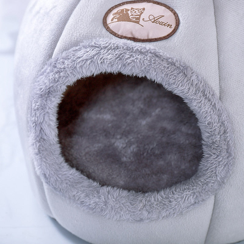New Deep Sleep Comfort In Winter Cat Bed Iittle Mat Basket Small Dog House Products Pets Tent Cozy Cave Nest Indoor Cama Gato-3