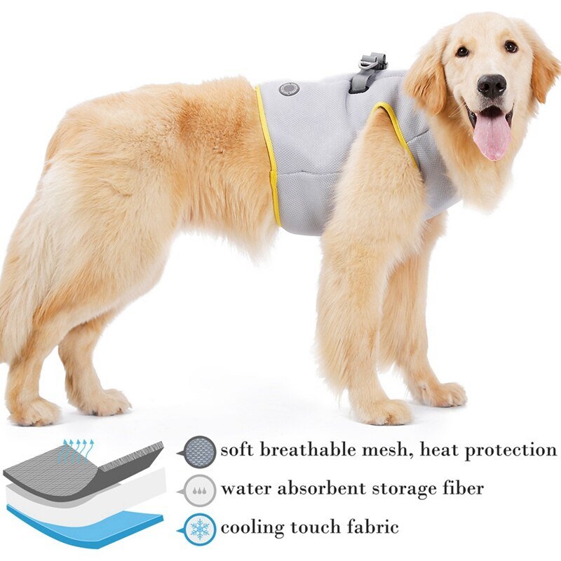 Dog Harness and Leash Set for Chihuahua Pug Small Medium Puppy Cat Harnesses Vest Cooling Walking Lead Harness-4