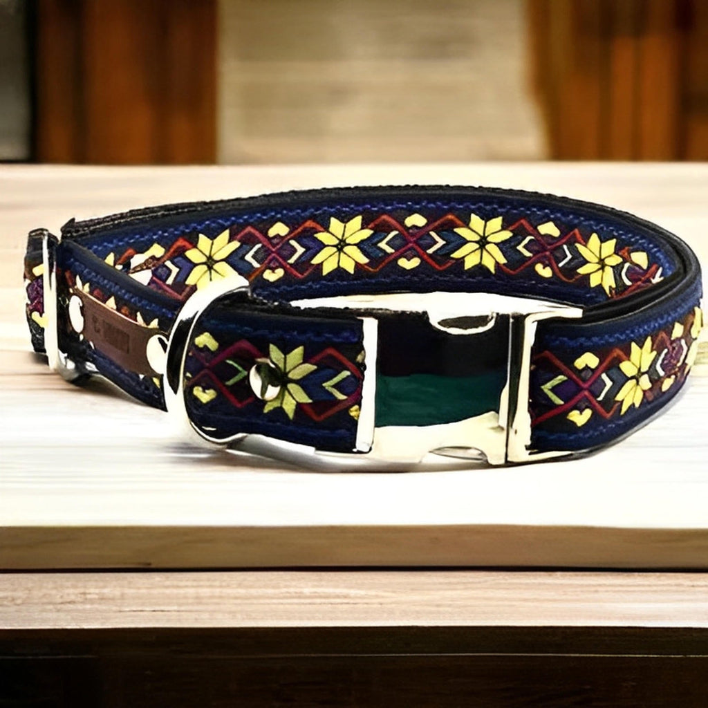 Personalised Cotton Pawfect Large Dog Collar-0